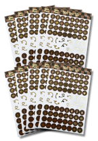 Glam Plans Days of the Week Sticker Sheet 10-Pack| Luxe Clear Matte Planner Stickers