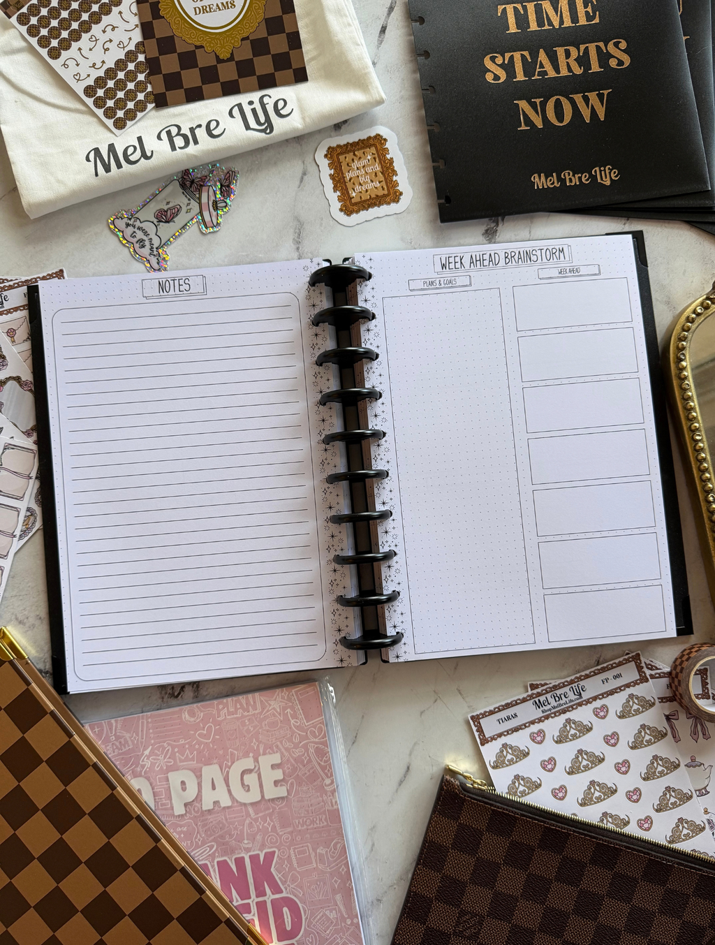 Fairytale Plans Planner Cover & Discs | Reversible Neutral Design