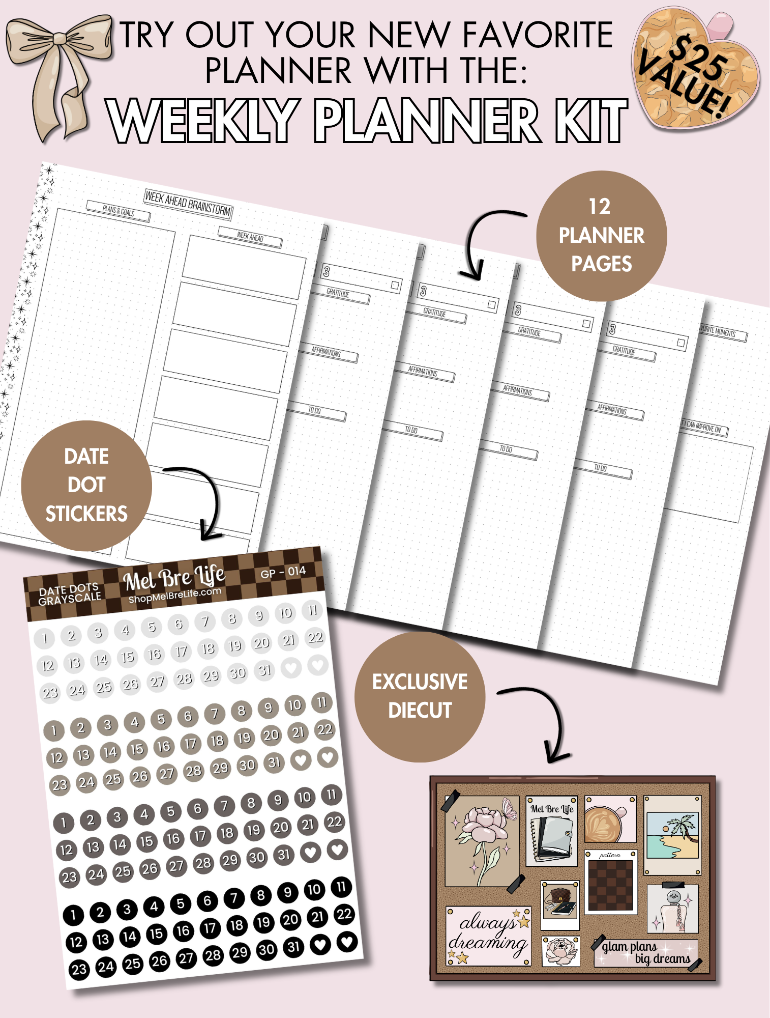 Weekly Planner Sample Kit #1