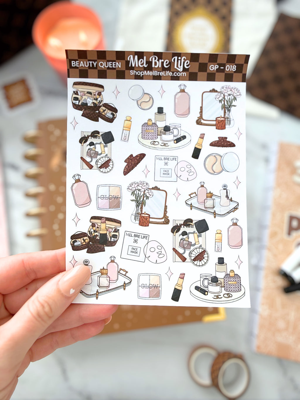 Beauty Queen Sticker Sheet | Glam Plans Collection