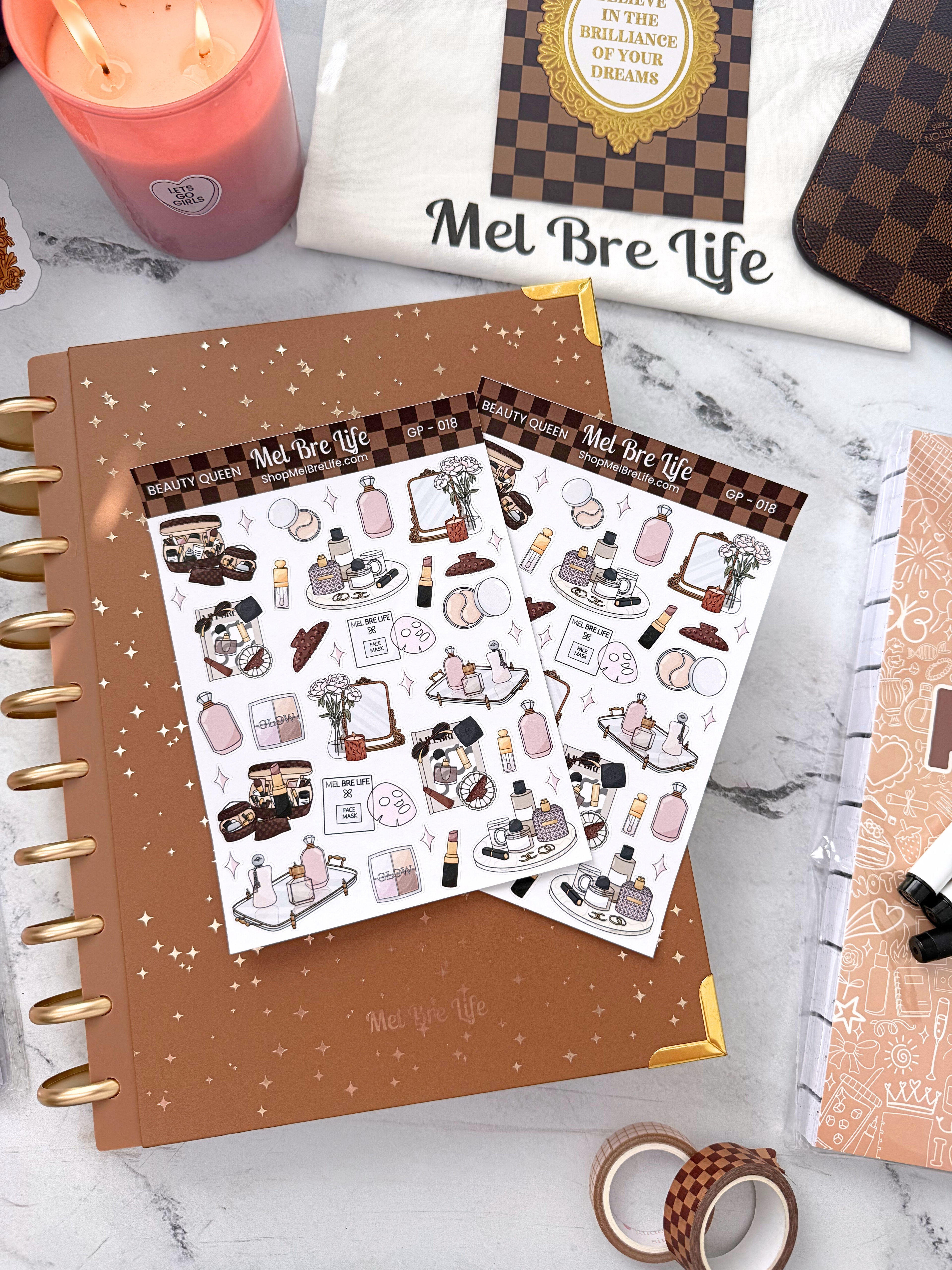 Beauty Queen Sticker Sheet | Glam Plans Collection