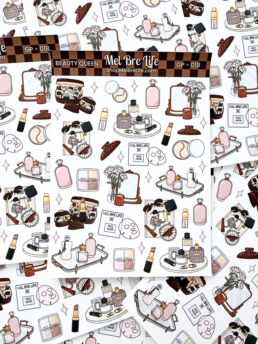 Beauty Queen Sticker Sheet | Glam Plans Collection
