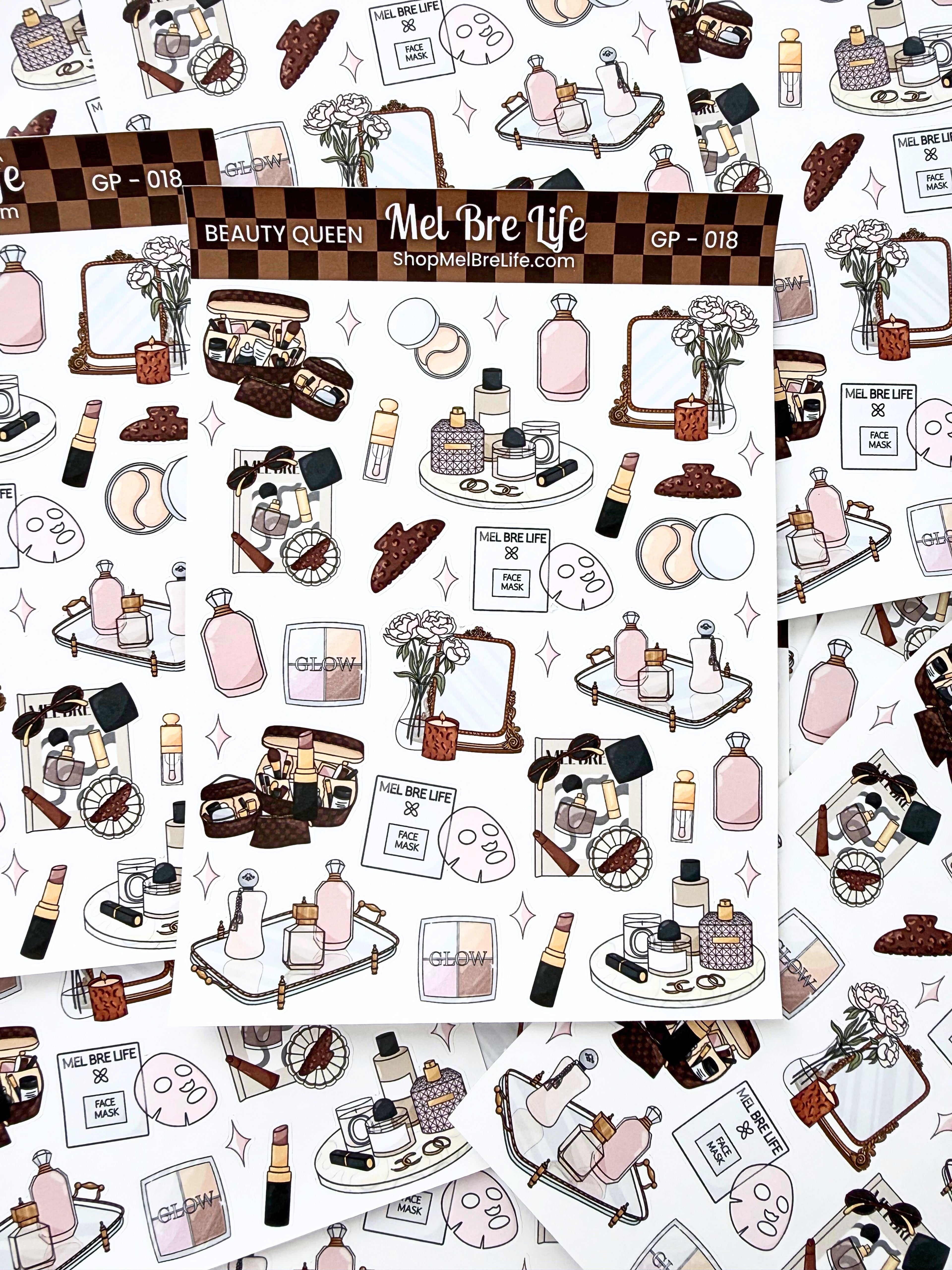 Beauty Queen Sticker Sheet | Glam Plans Collection