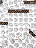 Glam Peonies Sticker Sheet | Glam Plans Collection