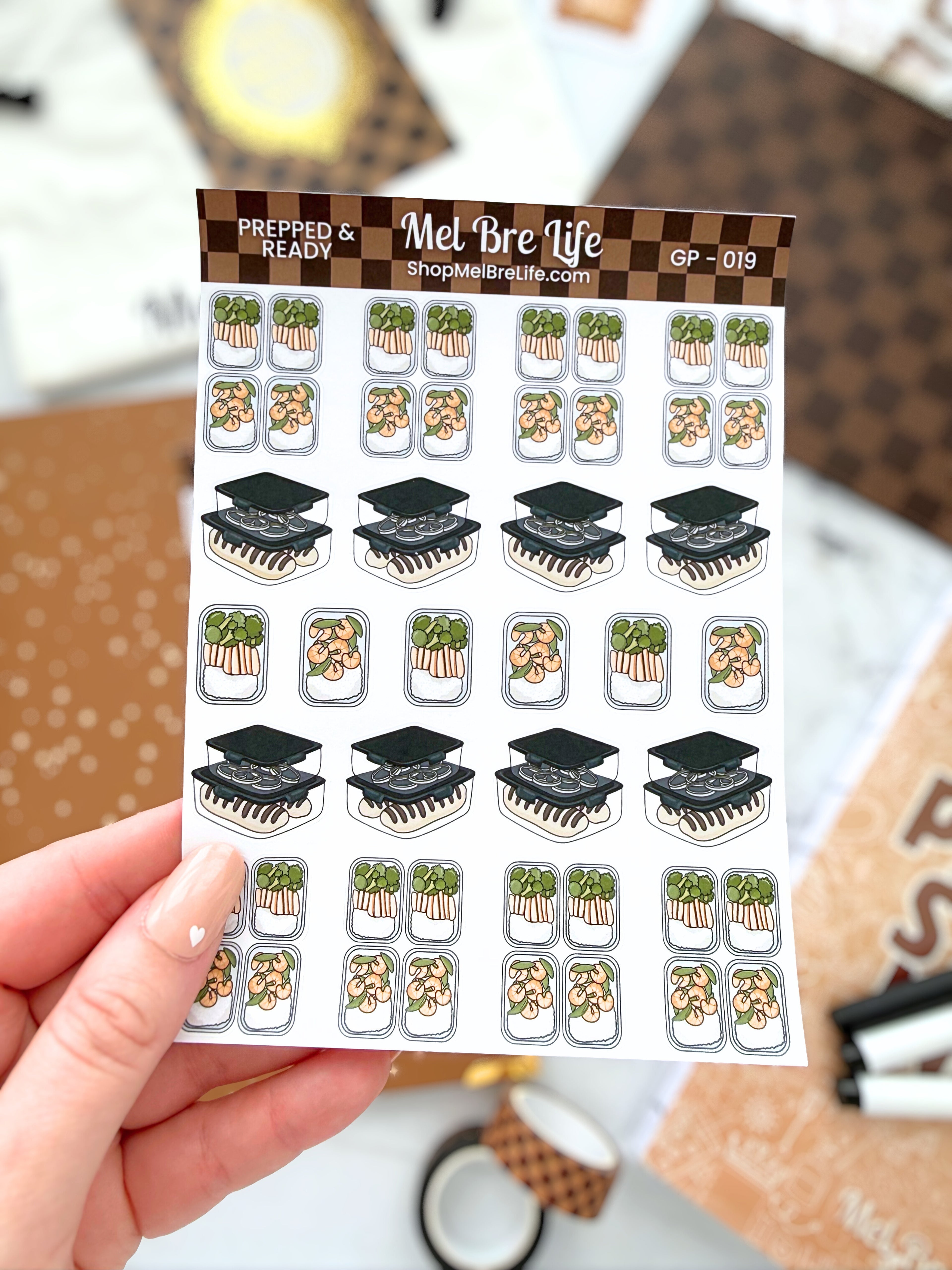 Prepped & Ready Sticker Sheet | Glam Plans Collection