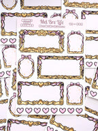 Mixed Bow Frames Sticker Sheet | Valentine’s Collection