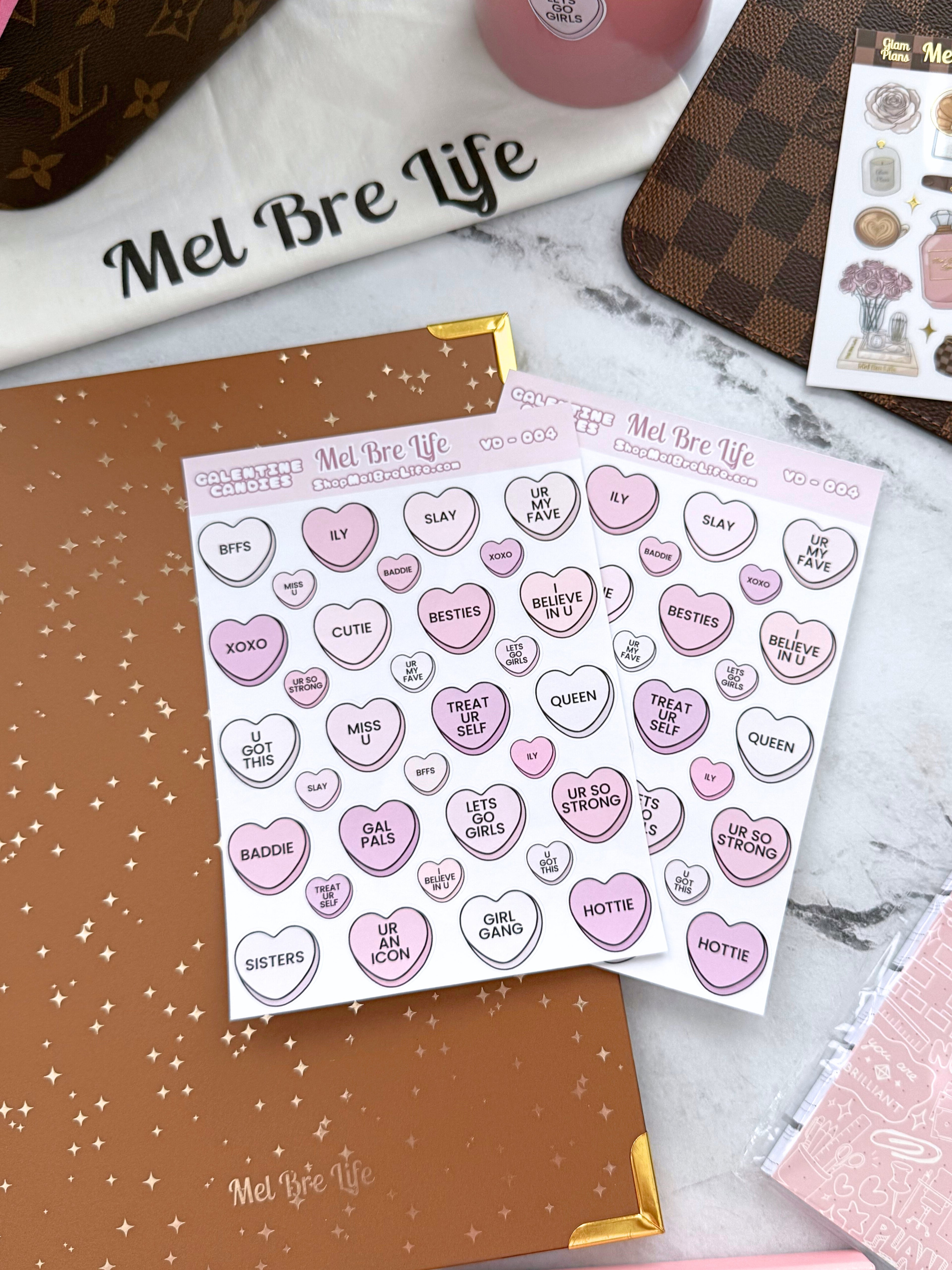 Galentine Candies Sticker Sheet | Valentine’s Collection