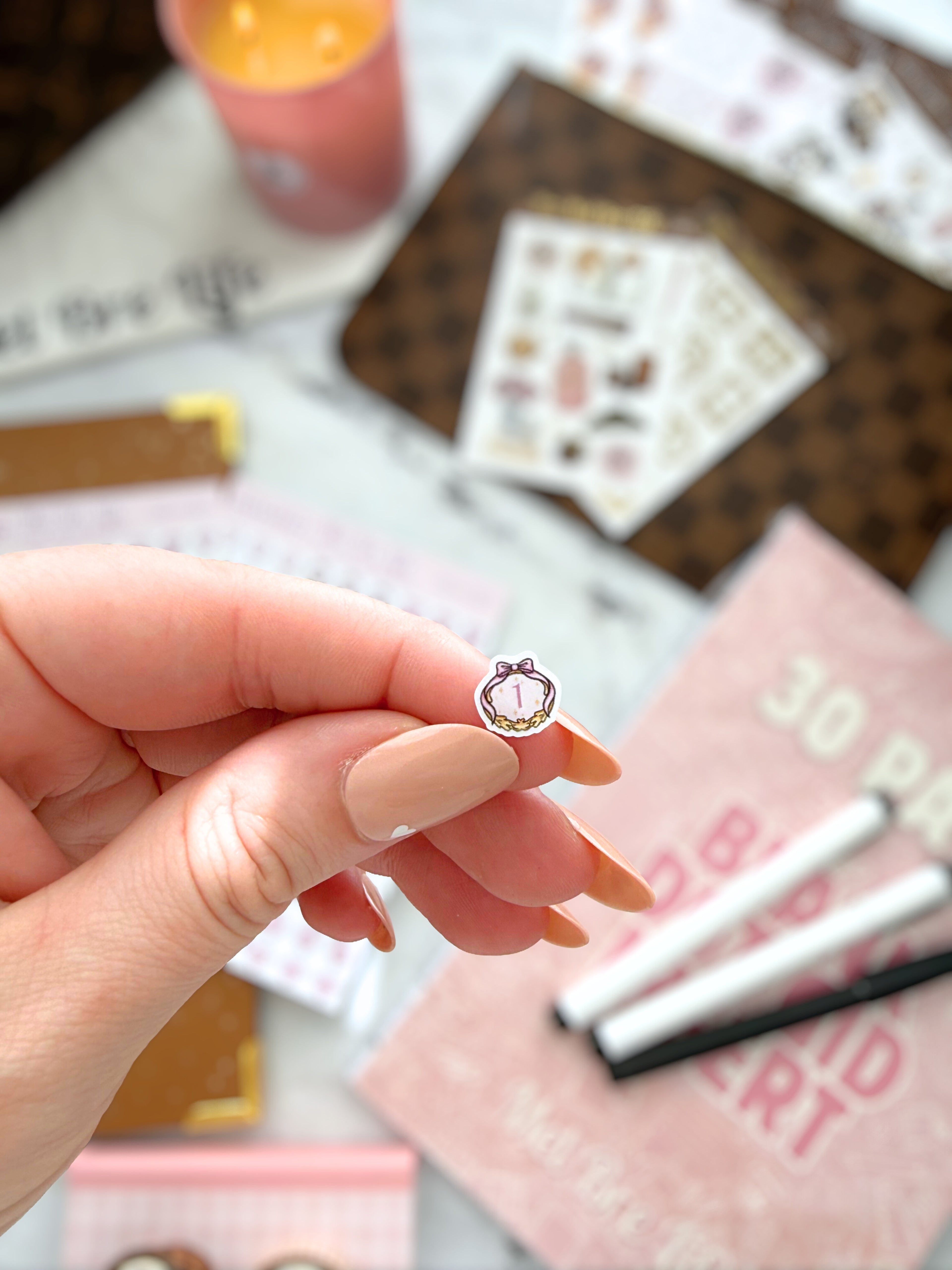 Valentine Date Dots Sticker Sheet | Valentine’s Collection