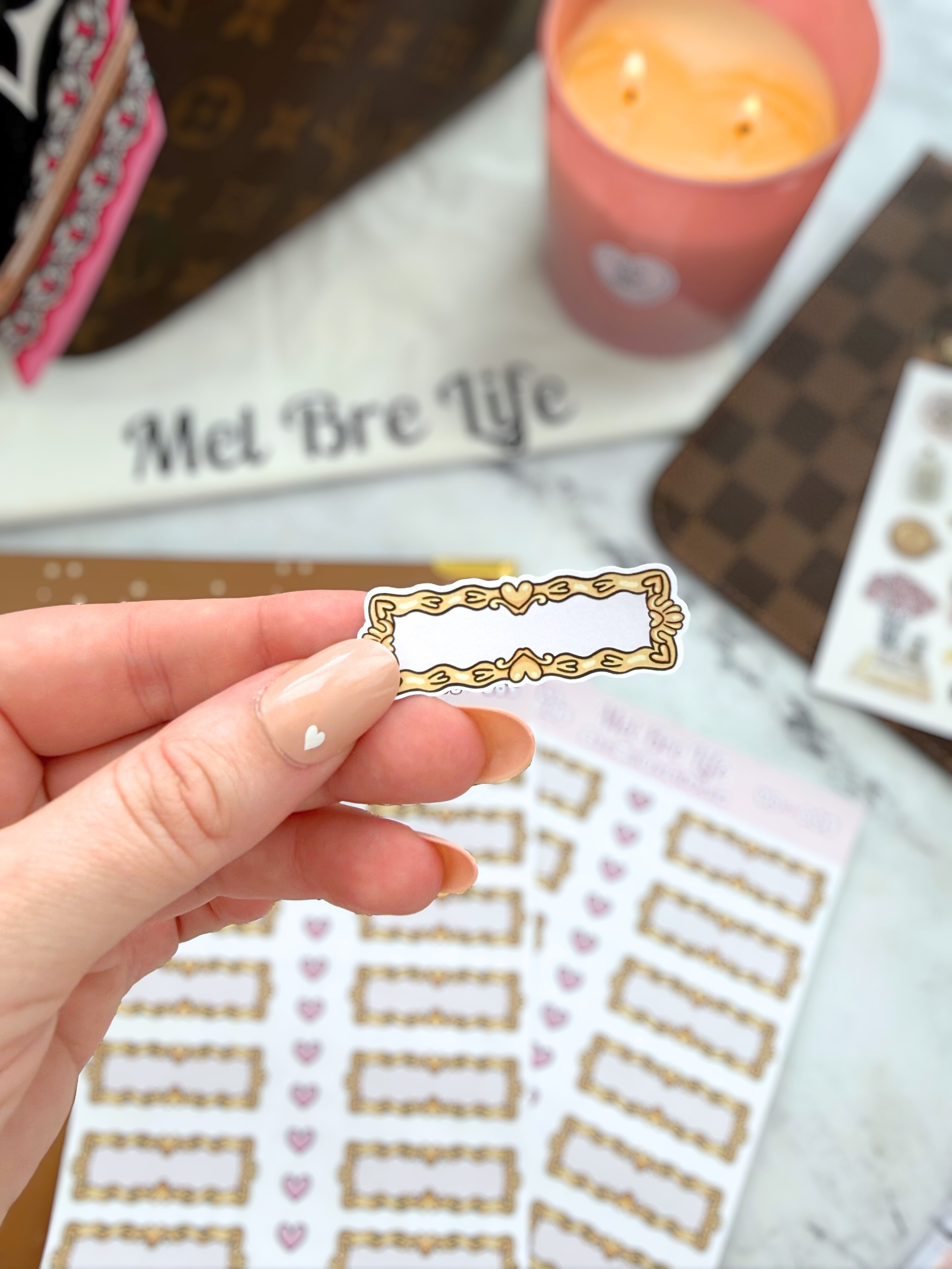 Valentine Small Headers Sticker Sheet | Valentine’s Collection