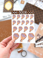 Pink Peony Bouquets Sticker Sheet | Glam Plans Collection