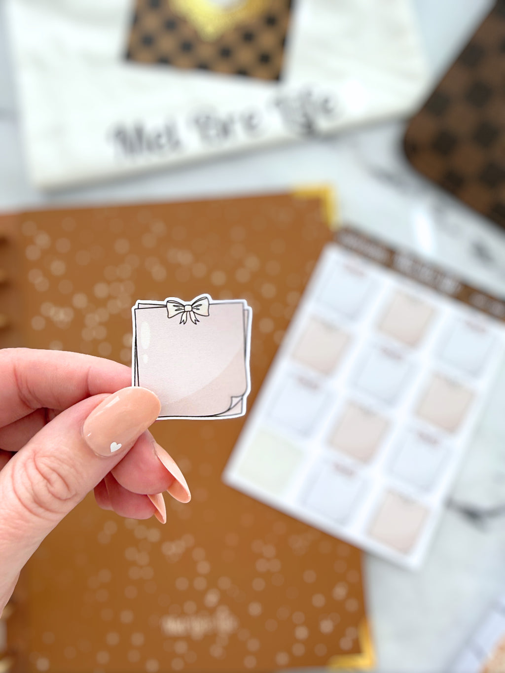 Glam Plans Sticky Notes Sticker Sheet | Glam Plans Collection