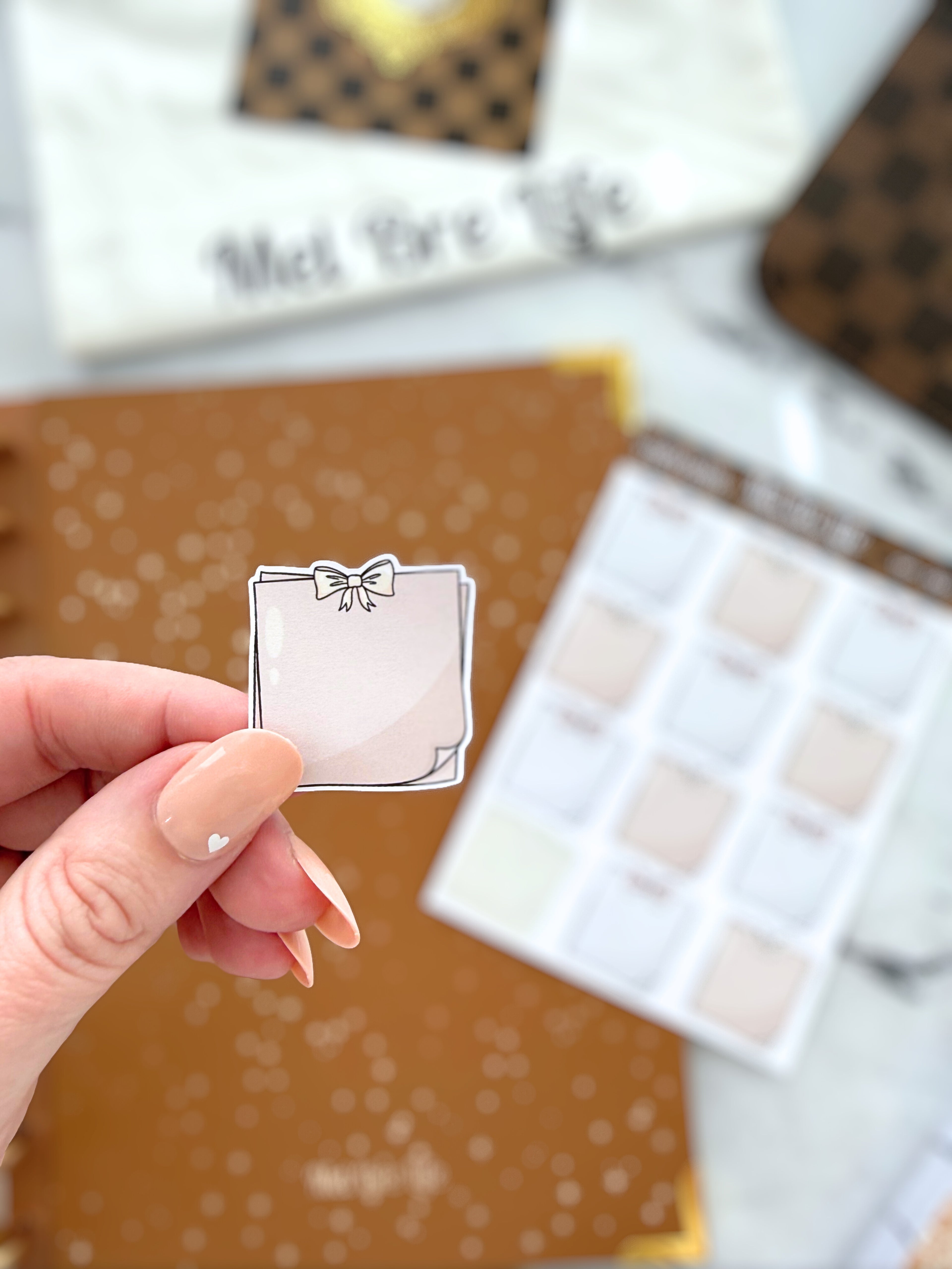 Glam Plans Sticky Notes Sticker Sheet | Glam Plans Collection