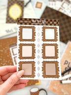 Glam Frames Sticker Sheet | Glam Plans Collection