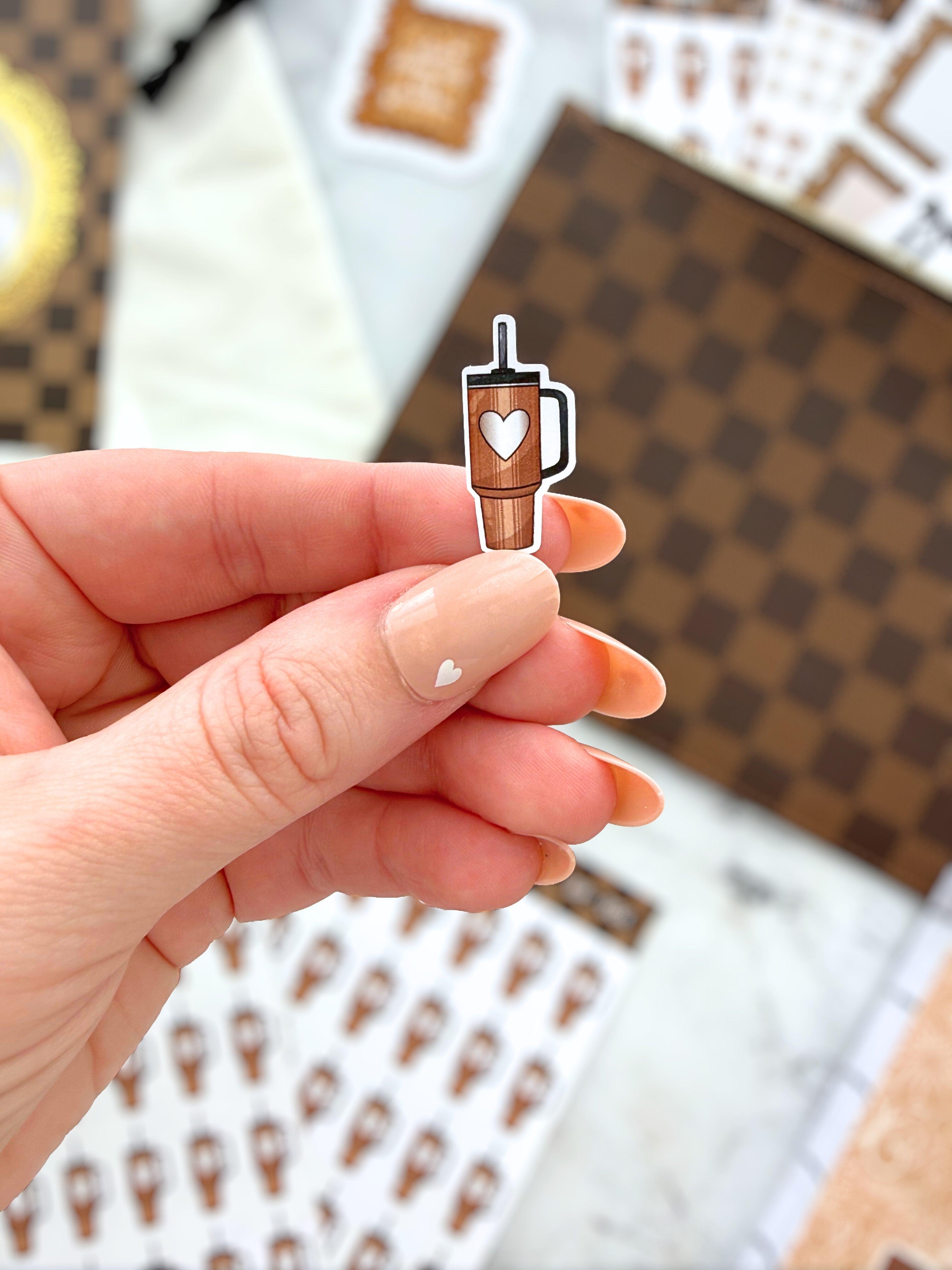 Glam Water Tracker Sticker Sheet | Glam Plans Collection