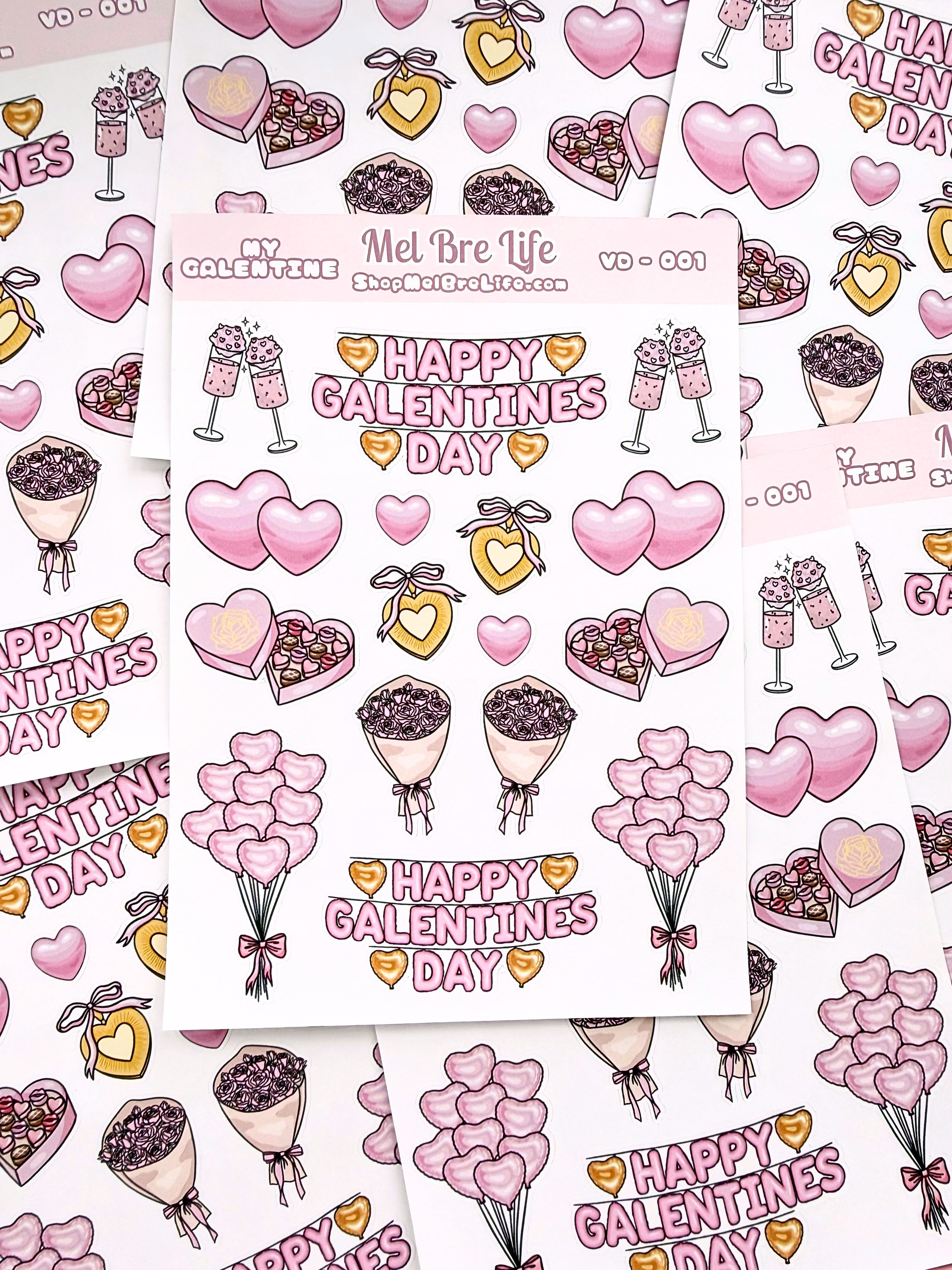 Pretty Little Things Sticker Sheet | Valentine’s Collection