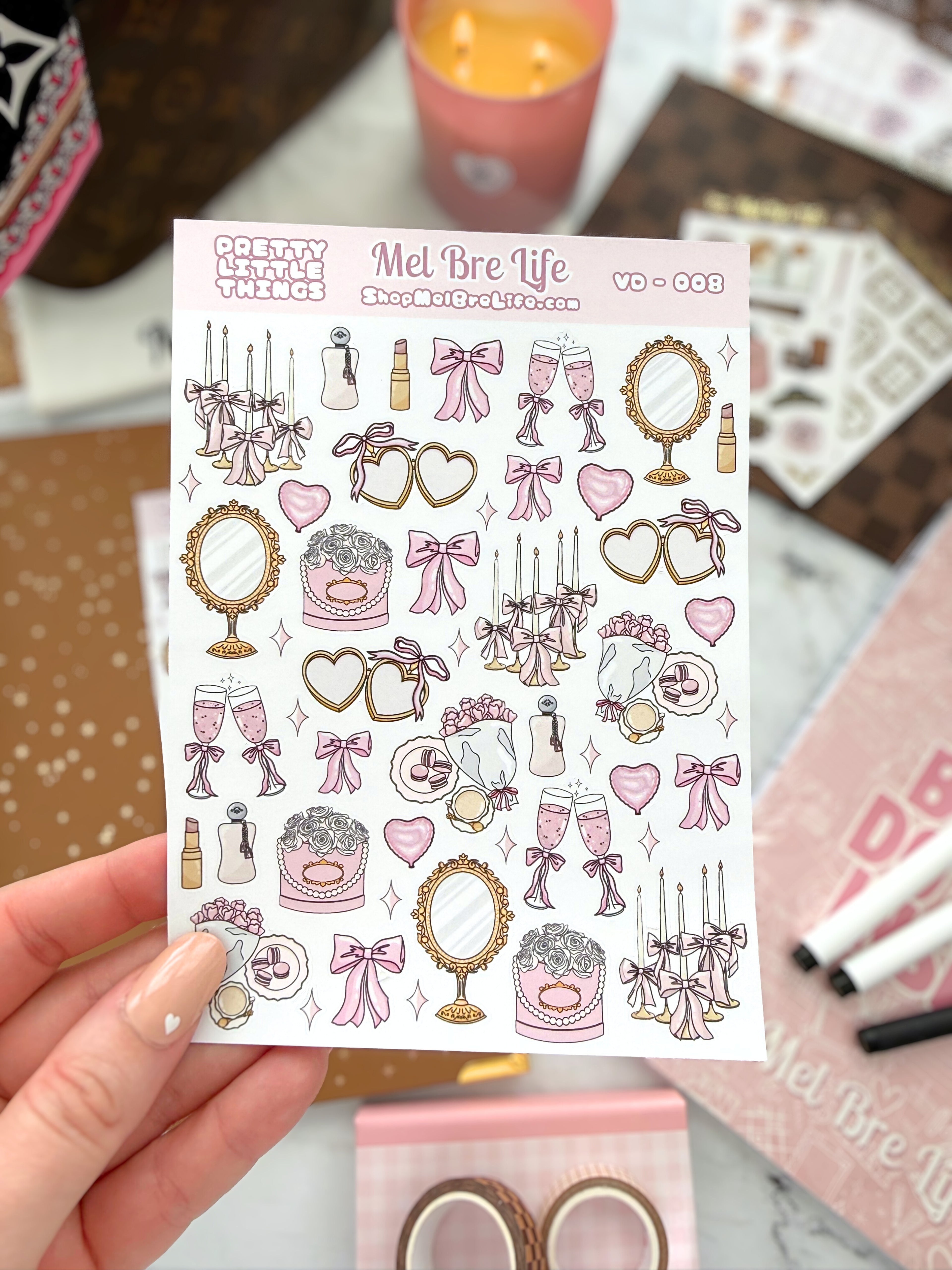 Pretty Little Things Sticker Sheet | Valentine’s Collection