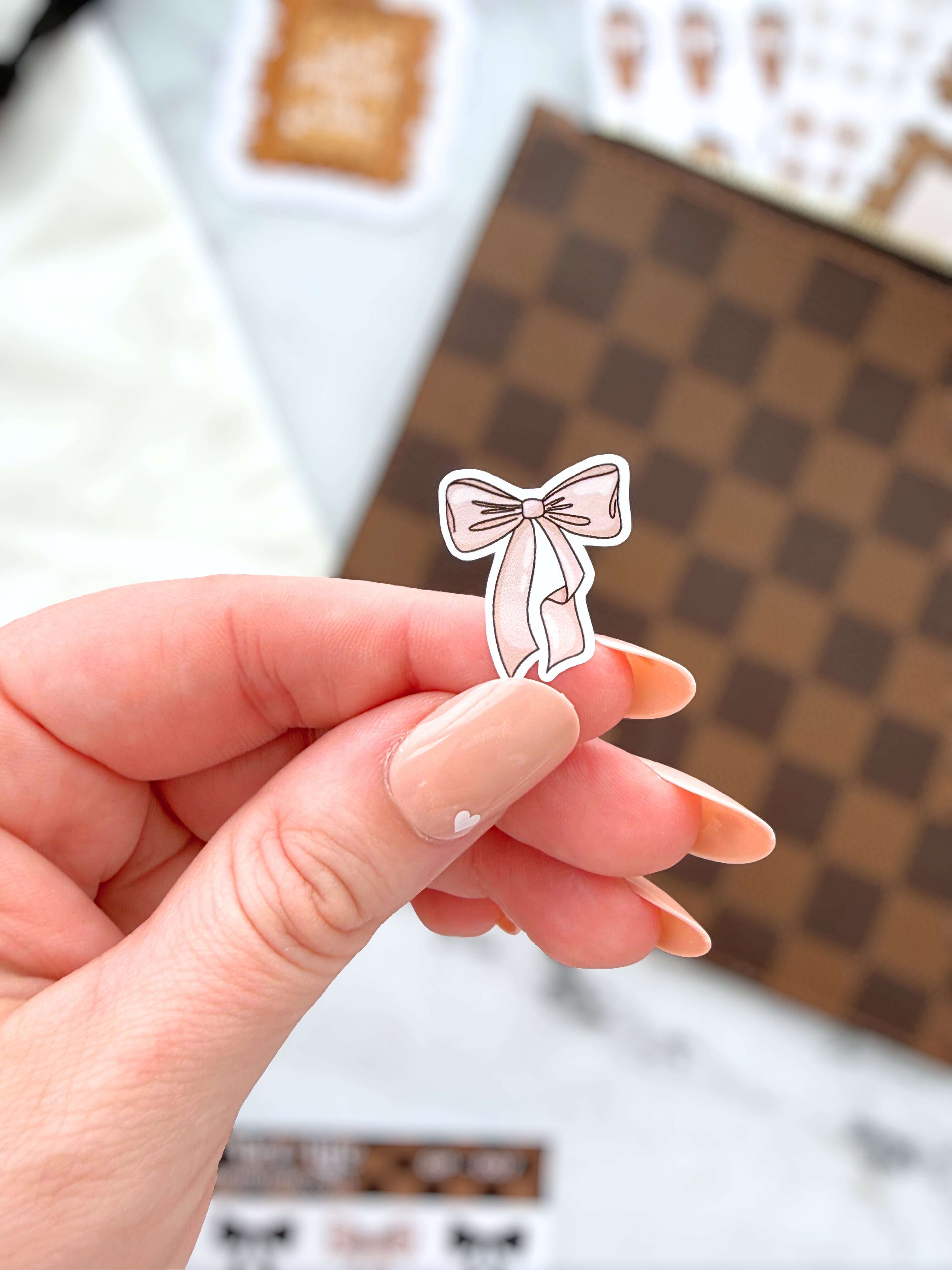 Glam Bows and Sparkles Sticker Sheet | Glam Plans Collection