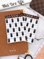 Glam Chores Trash Day Stickers | Glam Plans Collection