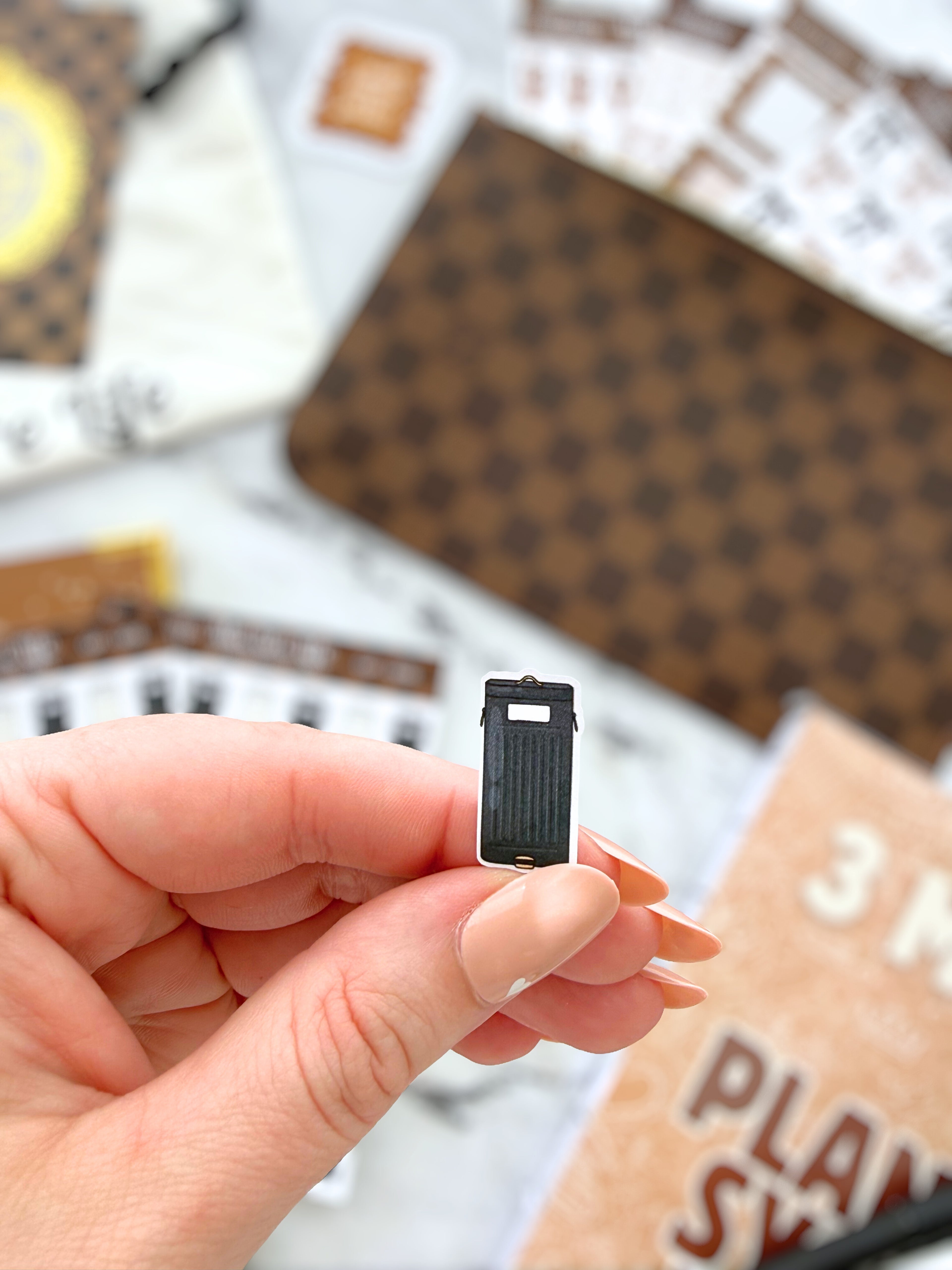 Glam Chores Trash Day Stickers | Glam Plans Collection