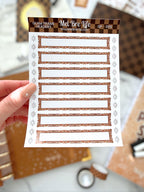 Glam Frame Headers Sticker Sheet | Glam Plans Collection