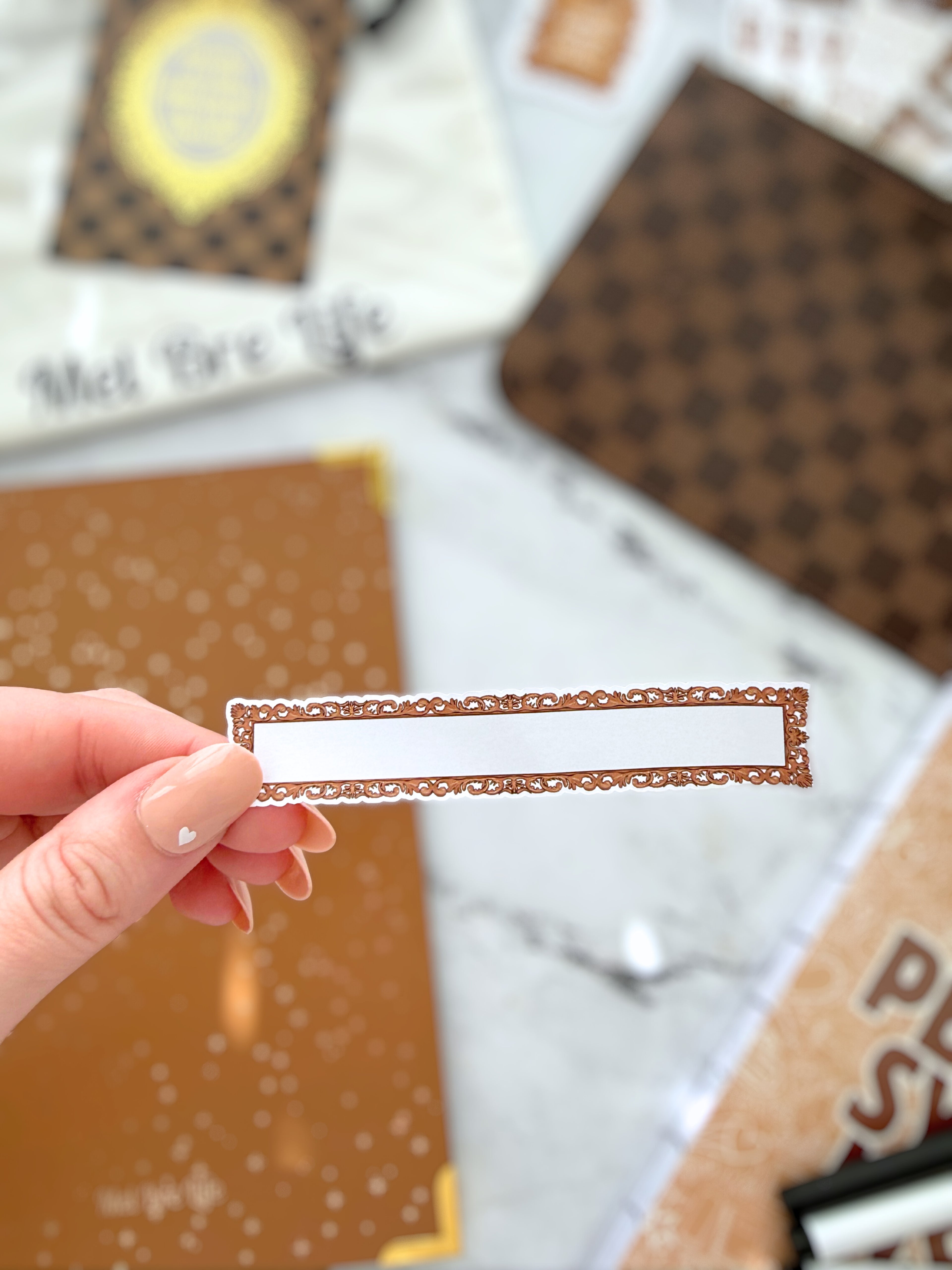 Glam Frame Headers Sticker Sheet | Glam Plans Collection