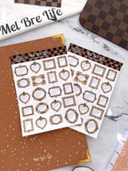 Small Affirmation Mirrors Sticker Sheet | Glam Plans Collection