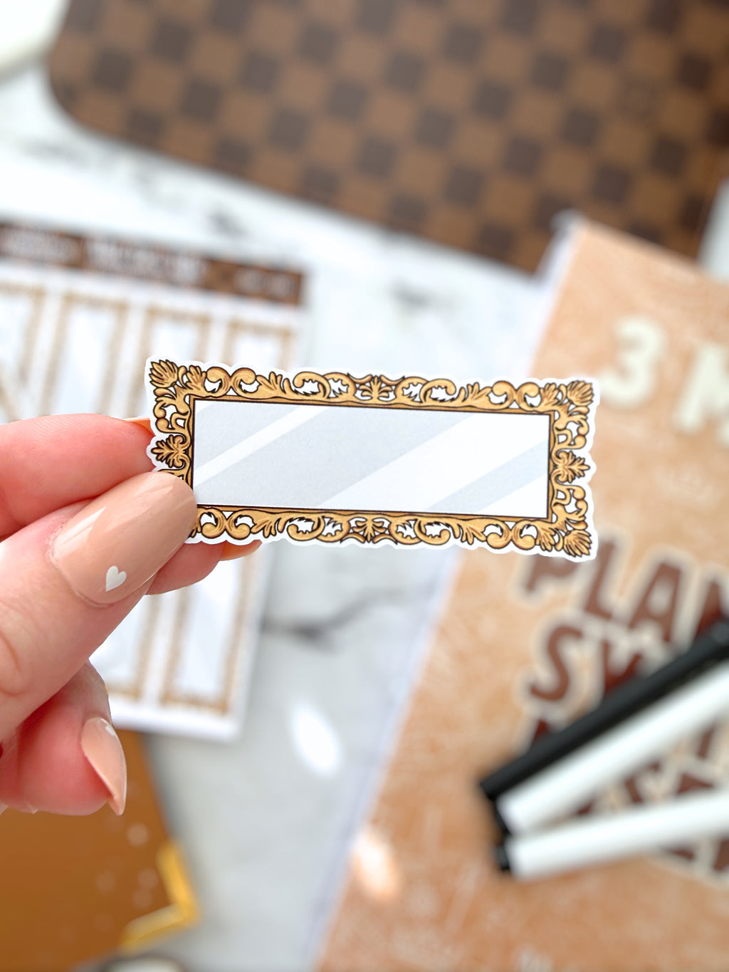 Large Affirmation Mirrors Sticker Sheet | Glam Plans Collection