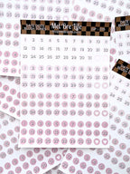 Blush Tone Date Dots Sticker Sheet | Glam Plans Collection