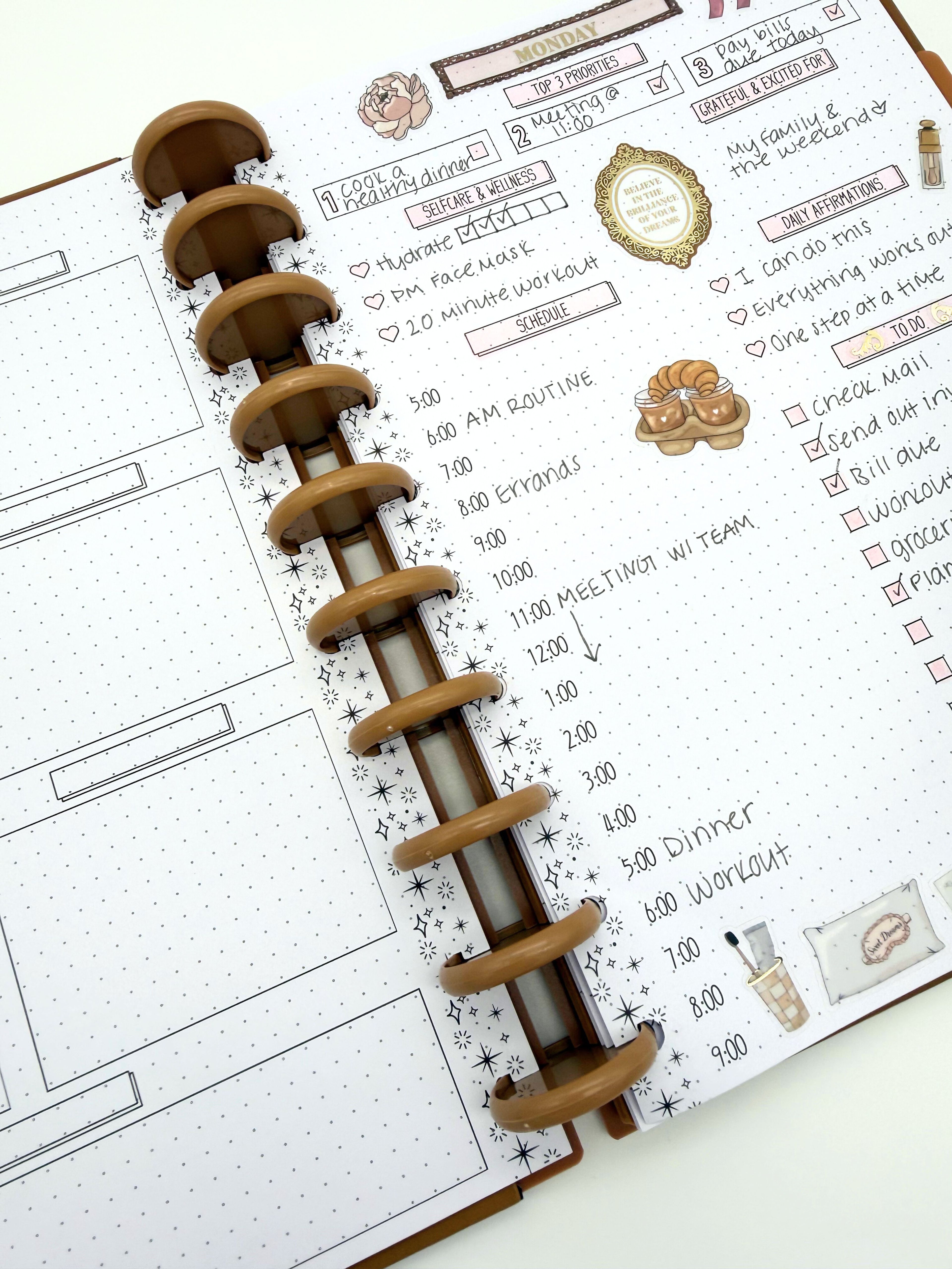 Undated 3-Month Planner Insert | 10-Disc Planners