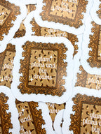 Glam Plans & Big Dreams | Luxe Eco Die-Cut Sticker