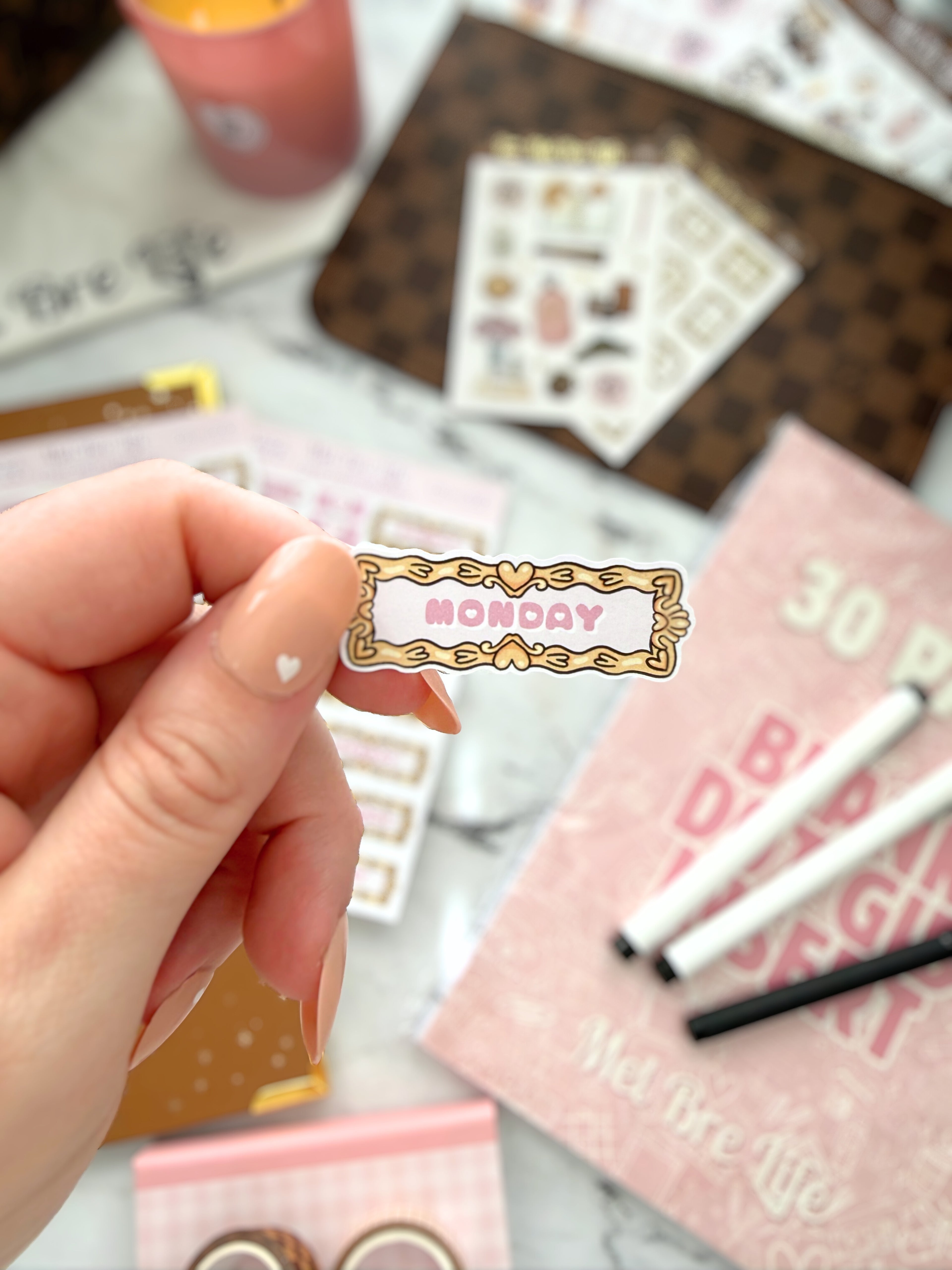 Days of the Week Sticker Sheet | Valentine’s Collection