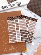 Glam Days of the Week Sticker Sheet | Glam Plans Collection